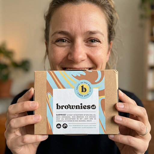Brownies cadeau voor een vriendin