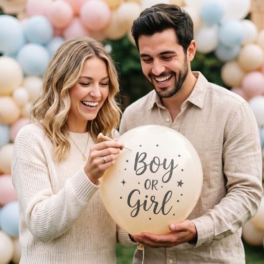 brownie cadeau voor een gender reveal