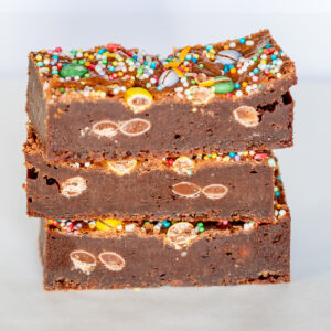 Smarties confetti brownies