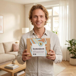 Brownies cadeau voor een vriend